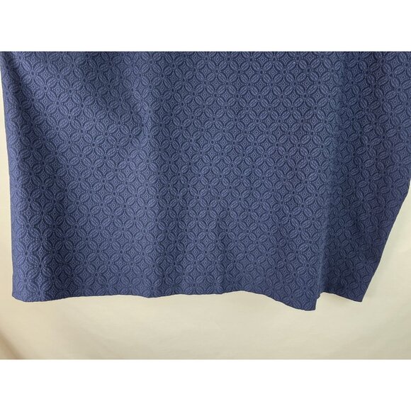 Cato Women's Skirt Plus Size 24W Navy Blue Pencil Skirt Back Slit Elastic Waist - Picture 4 of 8